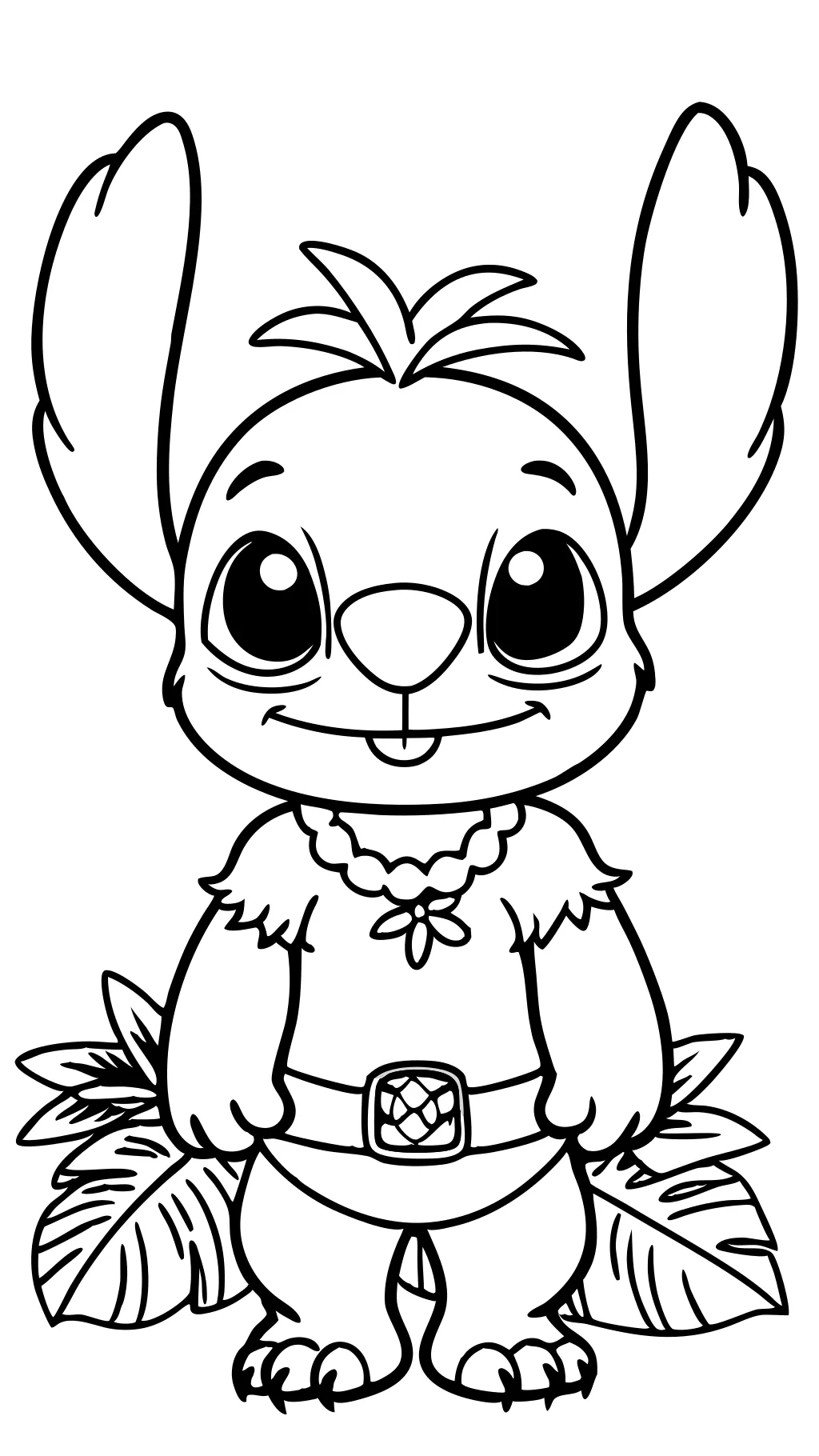 disney cute stitch coloring pages